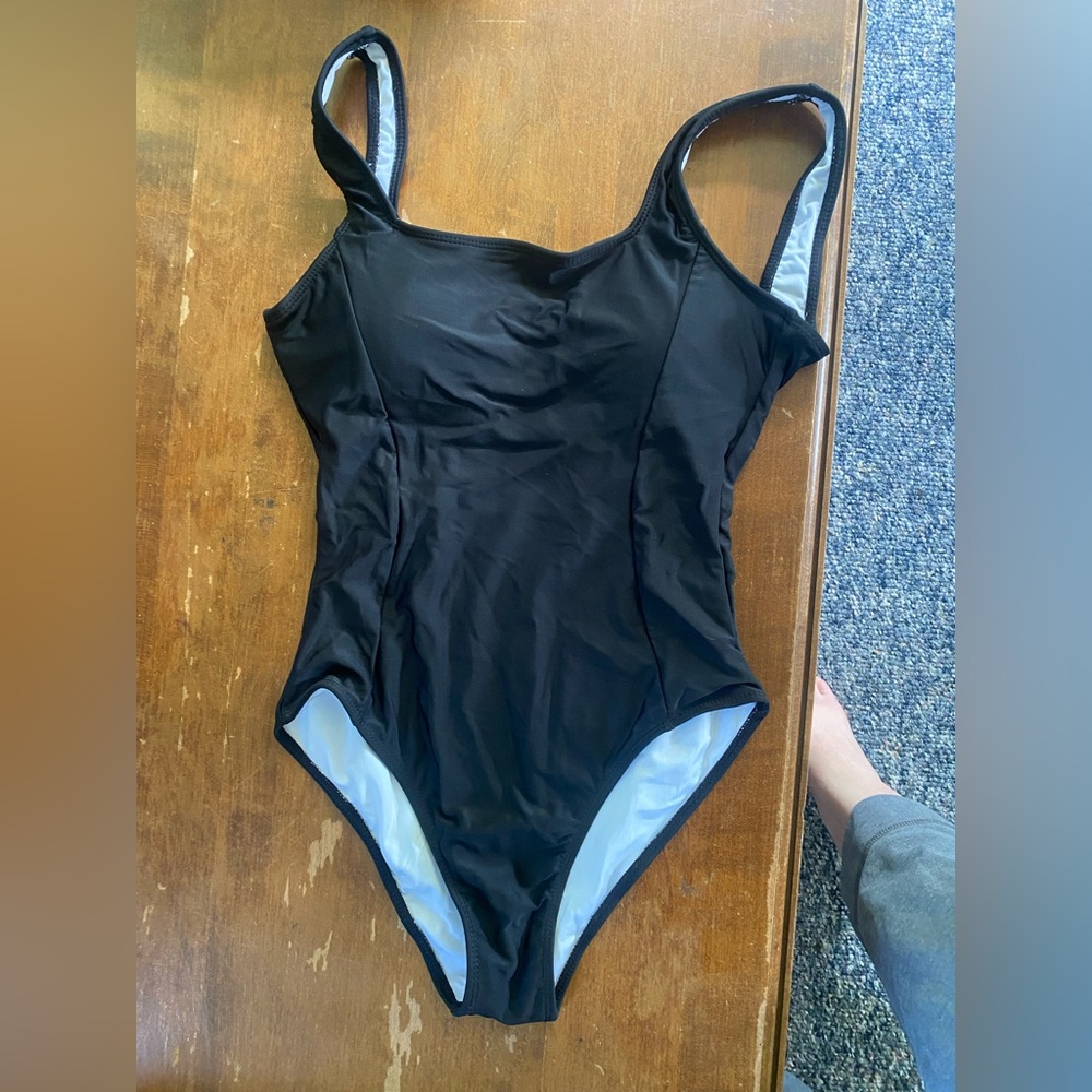 Classic Black One-Piece Swimsuit